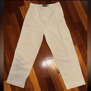 Timberland Men's Straight Twill Cotton Pants, Beige, Size 34